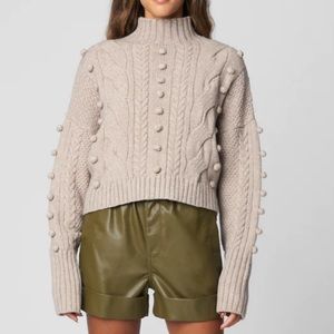 Blank NYC Bare With Me Stylish Sweater NWT